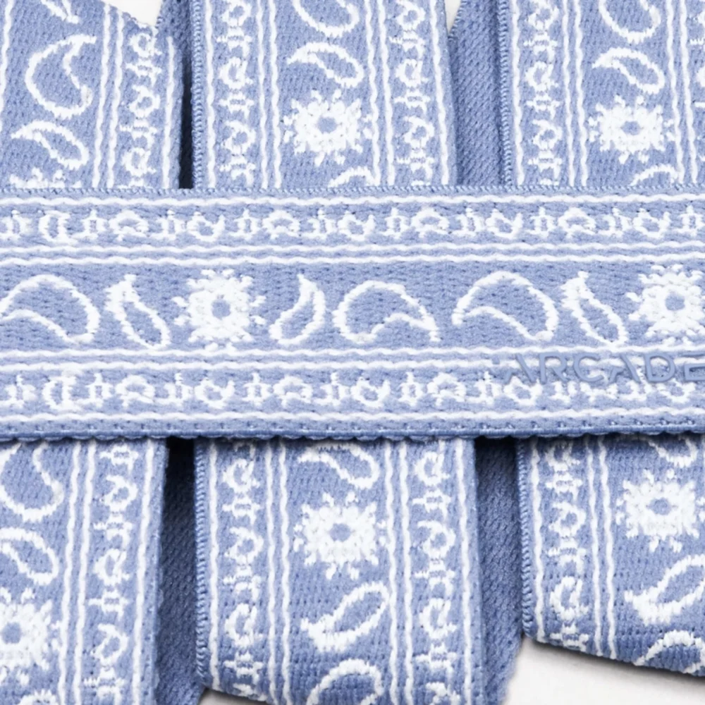 Arcade Light Blue Patterned Belt - Picture 4 of 6